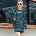 thumbnail image 3 of Paisley Bandana Women's Long Sleeve Bodycon Dress Soft Stretchy For Everyday Wear And Special Occasions, 3 of 6