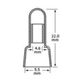 thumbnail image 3 of Paquete de 1000 conectores de crimpado eléctricos kusrkot con extremo cerrado de alambre rápido aislado 5X, 3 of 4