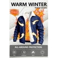 thumbnail image 3 of GINGTTO Men's Corduroy Fleece Lined Trucker Sherpa Winter Jacket for Cold Weather, 3 of 7