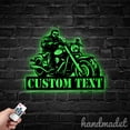 thumbnail image 3 of Handmadetneonsign Dazzling Motorcyclist Metal Wall Art Light, Motorcycle Metal Sign Wall Decor, House Metal Decor 57261, 3 of 5