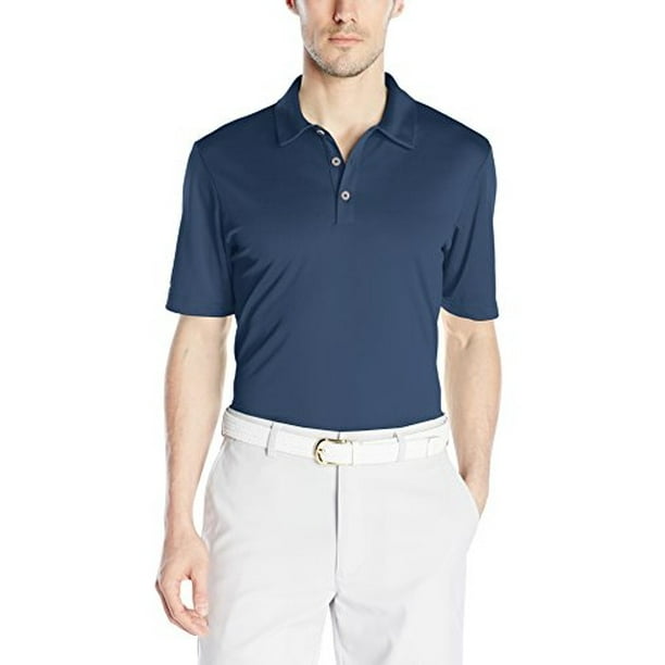 adidas Golf Men's Climachill Solid Club Polo Shirt Mineral Blue S Small