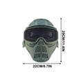 thumbnail image 2 of Full Face Metal Mesh Airsoft Mask, Tactical Goggles Protection for Paintball, Airsoft Games, Adjustable Strap, 2 of 2