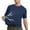 Navy, variant on Mens Basic Sun Shirt Short Sleeve Rash Guard Shirt Quick Dry UPF 50+ Sun Protection Swim Shirt