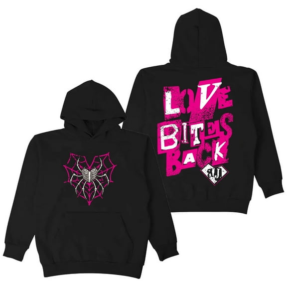 AJ Lee Love Bites Hoodie Long Sleeve Streetwear Men Women Hooded Sweatshirts