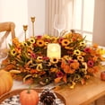 thumbnail image 3 of Yastouay Fall Wreaths for Front Door,22 Inch Autumn Wreath with Daisy Lavender Fall Leaves,Large Fall Floral Wreath for Thanksgiving Harvest Home Decor, 3 of 8