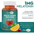 thumbnail image 4 of Maxi Health Mel-O-Licious Melatonin Gummies for Kids – 1mg Sleep Support – 60 Count – Cherry & Orange Flavor, 4 of 6