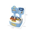 thumbnail image 3 of Junior Builder Tool Set, Construction Pretend Play Educational Activity Kit With Storage Box, 3 of 6