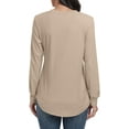 thumbnail image 4 of Aiyino Sweatshirts for Women Crewneck Long Sleeve Shirts Tunic Tops for Leggings, 4 of 9