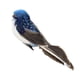 thumbnail image 1 of 2x1pcs Gorrión con Plumas Artificiales Falso Spadger Bird Clip Azul Cola Adorno de jardín al aire libre, 1 of 8