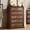 Brown, variant on Brown 5 Drawer Dresser for Bedroom, Farmhouse Tall Chest of Drawers with Metal Handles, Rustic Wooden Dresser for Living Room, Hallway