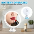 thumbnail image 5 of Magnifying Mirror 10X Magnification Makeup Vanity Lighted Mirror  Setting Adjustable Rotation LED Vanity Desk Mirror, 5 of 6