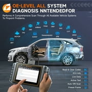 FOXWELL GT30 Bidirectional OBD2 Scanner, Automotive Diagnostic Scan Tool, Full System Code Reader 35+ Service Reset E-CU Coding Fit For All Cars