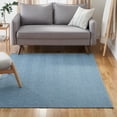 thumbnail image 2 of TOWN & COUNTRY BASICS Pax Herringbone Textured Solid Everwash® Washable Area Rug, Low Pile, Non-Slip Backing, Easy Clean Pet & Family Friendly Rug, Blue, 9'x12', 2 of 14