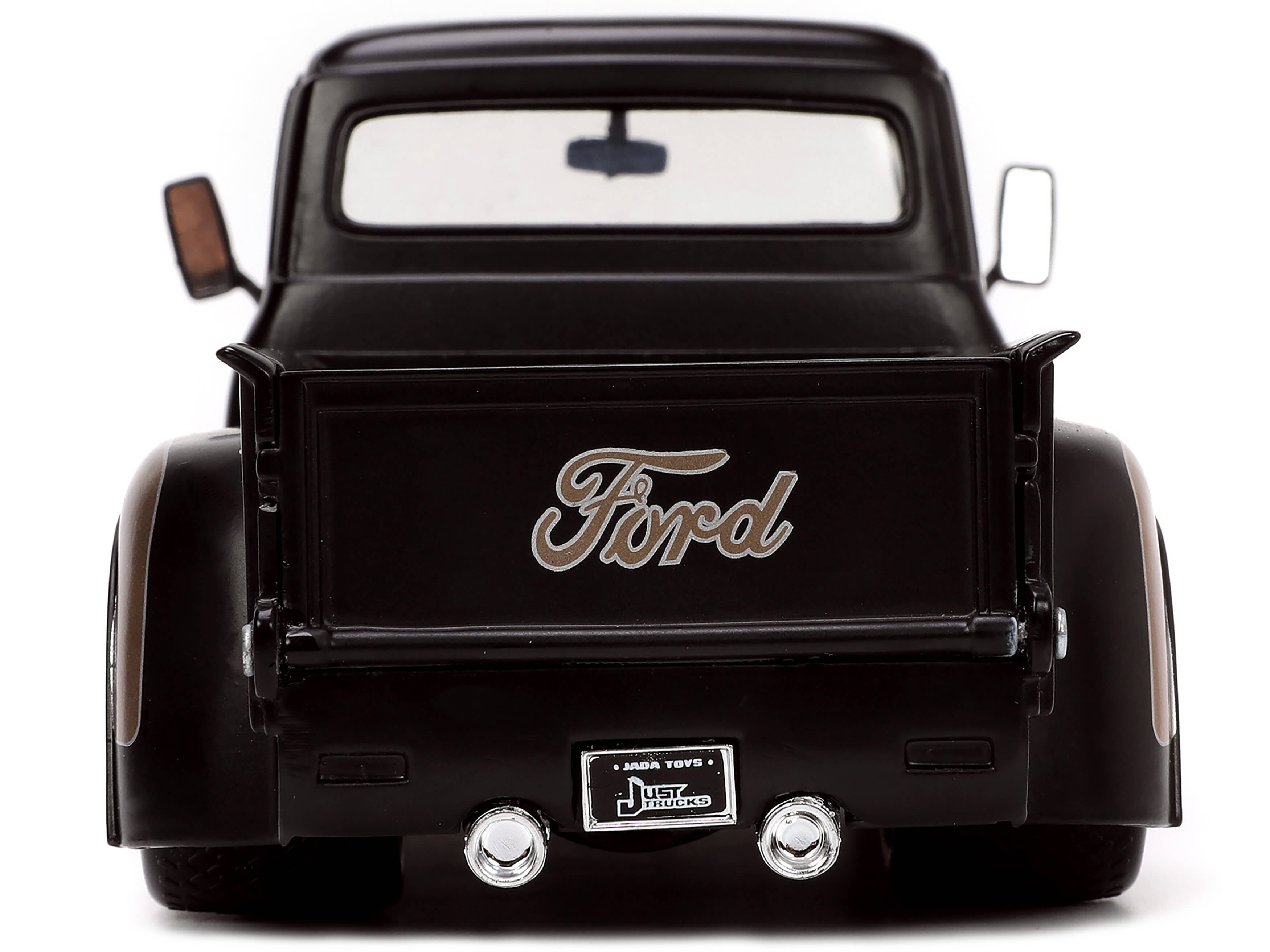1956 Ford F-100 Pickup Truck Matt Black and Champagne with