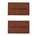 thumbnail image 4 of 2Pcs Mini Tapis Modèle Maison Créative Tapis Décoratif Scène Mise en Page Prop Brun, 4 of 7
