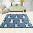 thumbnail image 3 of Coolnut Cute Penguins Seamless Pattern Non Slip Area Rugs, Floor Mats for Living Room Bedroom Kids Room Entrance Home Decoration, 63"x 48", 3 of 6