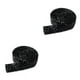 thumbnail image 2 of Toystoory Bling Stickers Glitter Cadena de diamantes de imitación Resina Cristal Decoración Fix Decor Beads Hot Melt Adhesivo Drill Strip Negro negro 1 2.5 cm 2piezas, 2 of 6