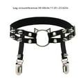 thumbnail image 4 of Sonducket Leg Garter PU Leather Suspender Ajustable Punk Pierna Liguero Mujer Disfraz Medias PC 1, 4 of 6