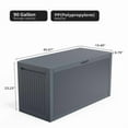 thumbnail image 4 of 90gal Outdoor Garden Plastic Storage Deck Box Chest Tools Cushions Toys Lockable Seat, 4 of 8
