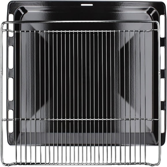Juego de 2 bandejas para hornear, antiadherentes, con rejillas de enfriamiento, de acero al carbono y acero inoxidable, ideales para hornear, asar y enfriar en cocinas pequeñas.