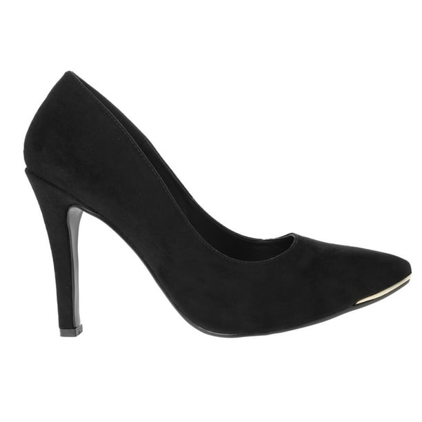 Zapatilla Cameron color negro con tacón de aguja 23.0 Dorothy Gaynor Zapatilla Cameron color negro con tacón de aguja 23.0