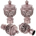 thumbnail image 1 of unbranded 4 Pcs Embouts de Tringle à Rideaux en Alliage d'Aluminium Accessoires de Rideaux pour Propriétaires Or, 1 of 5