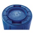 thumbnail image 3 of Vented Round Brute Container, 44 gal, Plastic, Blue | Bundle of 2, 3 of 10