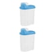 thumbnail image 3 of Yuarrent Dispensador de cereales de plástico, contenedor de almacenamiento, cocina delgada, comida seca, caja de de arroz Type2 NO2 Yuarrent CBP065194, 3 of 6