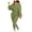 Green, variant on LYXSSBYX 2 Piece Outfit for Women Women's Fashion V-Neck Long Sleeve Short Casual Pants Set