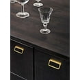 thumbnail image 5 of Goo-Ki Light Brushed Brass Cabinet Pulls 5'' (128MM) Hole Centers Mordern Zinc Alloy Drawer Pulls Handles for Drawer,Wardrobe,Cupboard, 6 Pack, 5 of 6