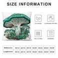 thumbnail image 5 of GOSMITH  Botanical Forest Mushroom Soft Throw Pillow Cover, Colorful Toadstool Mushroom Decorative Pillowcase, Cottagecore Mushroom Farmhouse Decor Decorations for Sofa Living Room, 5 of 5