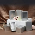 thumbnail image 2 of Yokua Metal Storage Box Silver Color Jewelry Coin Playing Card Box Candy Storage Can, 2 of 12