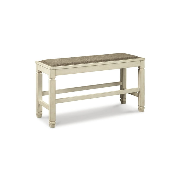 Signature Design by Ashley Casual Bolanburg Counter Height Dining Bench Two-tone