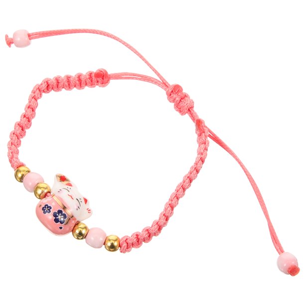 KAKOWELY Pulsera de gato, pulsera tejida, pulsera de hilo, pulsera trenzada, pulseras de gato para mujer