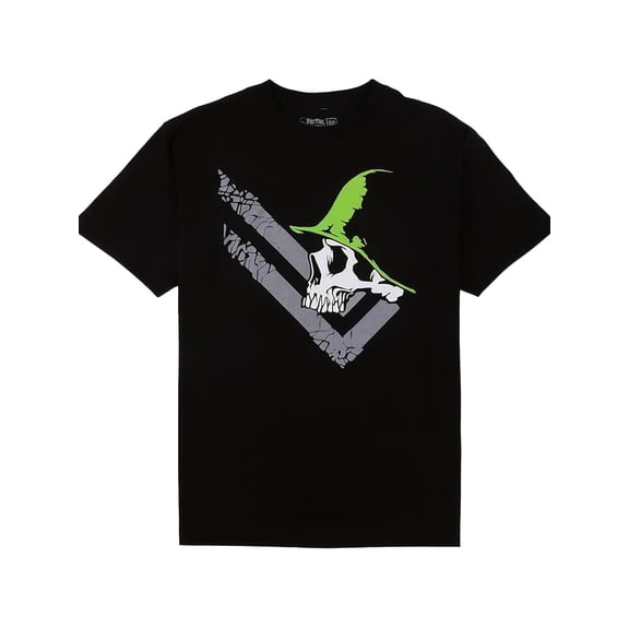 Metals Mulisha Men's Murk Short Sleeve T-Shirt 220G Pure Single-Sided Print Round Neck Short Sleeve T-Shirt