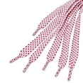 thumbnail image 3 of INSPIRE CHIC Unisex Double Layer Flat Hollow Shoelaces for Sneaker 140 cm/55" White-Red, 3 of 4
