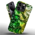 thumbnail image 3 of FKBRCL4U Compatible with iPhone 16 Pro Max Matte Case, Abstract Green Liquid Swirling Alcohol Pattern for Girl Full Body Design Soft Silicone Drop Shock Scratch Protection for iPhone 16 Pro Max, 3 of 7