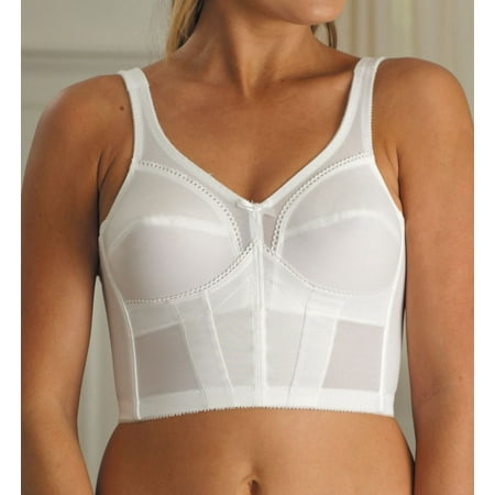 

Women s Carnival 710 Full Figure 3/4 Longline Bra (White 38B)