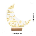 thumbnail image 3 of Uandlove Acrylic Love You to The Moon and Back Heart Desk Decor, Mother’s Day Gift for Mom Grandma, Wood Base Tabletop Plaque, 3 of 6