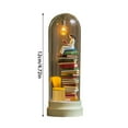 thumbnail image 2 of Reader Night Light Miniature Book Lover Sculpture LED Desk Lamp Home Decor Creative Gift Literary Themed Ornament Reading Light, 2 of 4