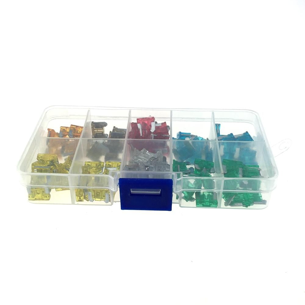 120 Pcs. MICRO Automotive Flat Fuses Assortment Mini Flat Fuse Car Fuse Fuse Set 5 / 7.5 / 10/15/20/25/