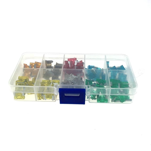 Surtido Juego de cables de fusible de mini para carro de óvil 5 / 7.5 / 10/15/20/25/30 AMP Paquete de 120 Soledad caja de fusibles