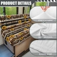 thumbnail image 6 of XYZCANDO Sunflower RV Dinette Cushions Western Aztec Camper Accessories Universal Loveseat Couch Cover Sofa Covers Washable Furniture Covers Stylish Bench Seat Cover Camper Must Haves Brown, 6 of 7