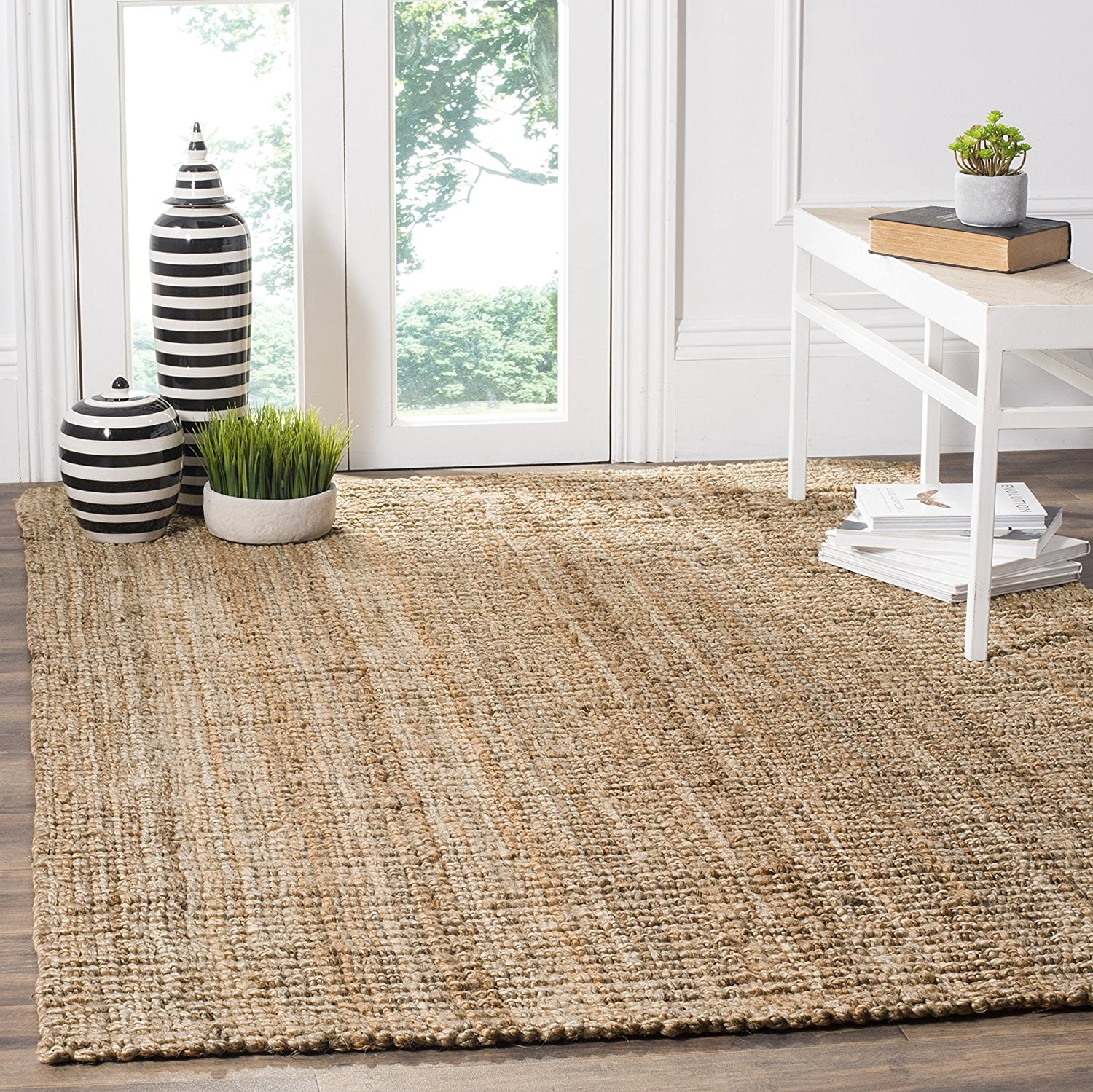 Natural Fiber Collection NF447A Hand Woven Natural Jute Area Rug (3' x