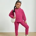 thumbnail image 5 of WOLLED Baby Girls Pullover Sweatshirt 2 PCS Outfit Toddler Girls Spring Casual Stretchy Suit Long Sleeve Top Kids Clothes,Sized 1-8T, 5 of 7