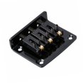 thumbnail image 3 of Puente de Cola RíGida para Guitarra de 3 Cuerdas para Caja de Puros, Piezas de Guitarra EléCtrica Reemplazo de Guitarra Cromado, Negro, 3 of 5