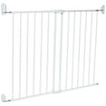 thumbnail image 3 of Regalo Puerta de seguridad para bebés 2 en 1 extra ancha para escaleras y pasillos, montaje de hardware, color blanco, 24 x 40,5 x 28,5 pulgadas (paquete de 1), 3 of 5