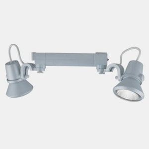 HHV904P20-S-Jesco Lighting-Series 904 - Two Light PAR20 Line-Voltage H-3-Wire Single Circuit System Track Head