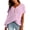Light Pink, variant on Summer Tops for Women Linen Cotton Tops Solid Color Breathable Loose Fit Shirts With Pockets