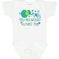 thumbnail image 3 of Inktastic My Big Sister Loves Me Cute Elephants Boys or Girls Baby Bodysuit, 3 of 5